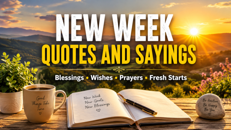 New Week Quotes and Sayings